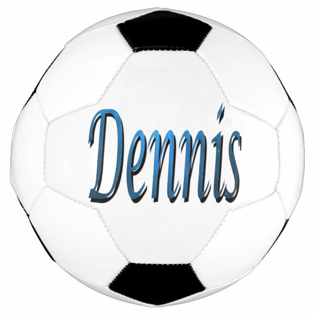 Bola De Futebol Blue Dennis Name, Soccer Ball (Frente)