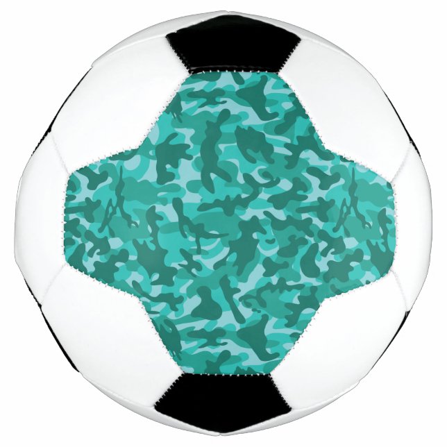 Bola De Futebol Blue Persian Camouflage  (Frente)