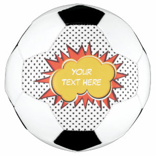 Bola De Futebol Bolha de Texto Personalizada de Explosão de Livro