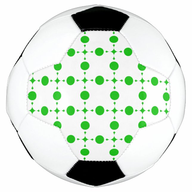 Bola De Futebol Bolinhas verdes, padrão de Bolinhas, pontos, ponto (Frente)