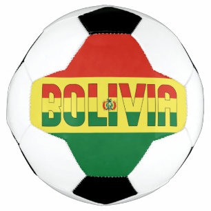 Bola De Futebol Bolívia Sinalizador Tricolor Patriótico