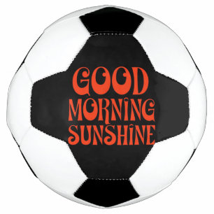 Bola De Futebol Bom dia Sunshine Retro Decor Impressão