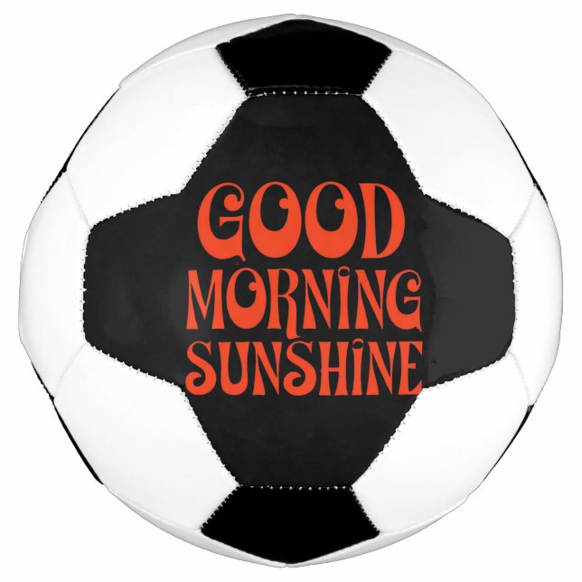 Bola De Futebol Bom dia Sunshine Retro Decor Impressão (Frente)