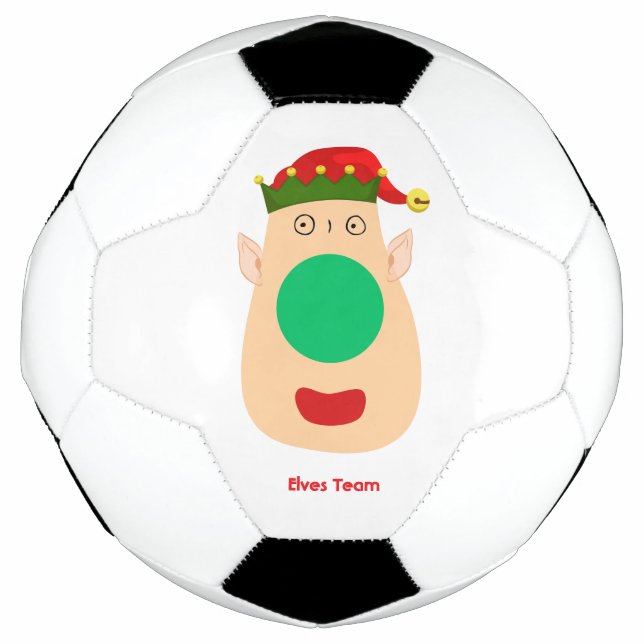 Bola De Futebol Bom Natal para Elf (Frente)