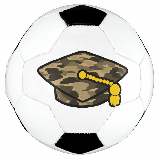Bola De Futebol boné de formatura Khaki Camo (Frente)