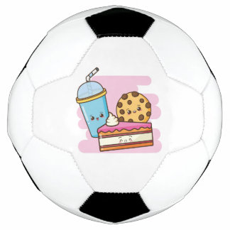 Bola De Futebol Bonita trio de deserto - Bolo, Biscoito e Bebida