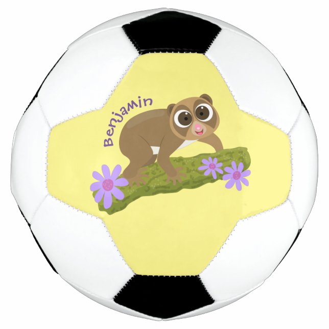 Bola De Futebol Bons e felizes loris em desenhos animados (Frente)