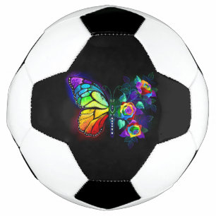 Bola De Futebol Borboleta-flor-arco-íris