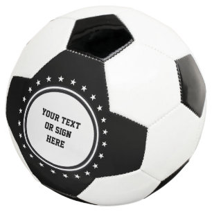 Bola De Futebol Botão & Estrelas brancas + seu backgr. & ideias