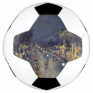 Bola De Futebol Boulevard Montmartre na Night Pissarro
