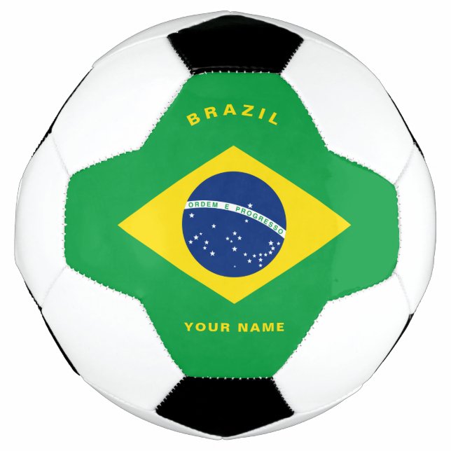 Bola De Futebol Brasil: Bandeira do futebol (Frente)