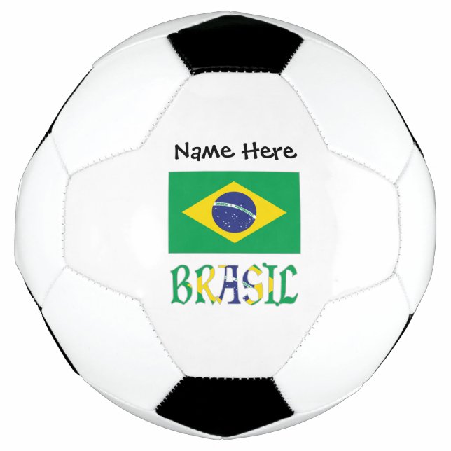 Bola De Futebol Brasil Bandiera Brasil Personalizado (Frente)