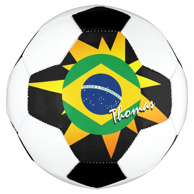 Bola De Futebol Brasil Futebol e Bandeira Brasileira / BANG (Frente)