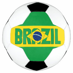 Bola De Futebol Brasil Sinalizador Verde Amarelo Azul Patriótico 