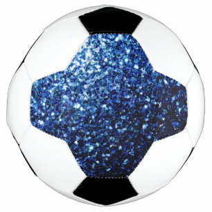 Bola De Futebol Brilhante azul escuro brilha