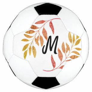 Bola De Futebol brilho verde-alaranjado vermelho adicione nosso no
