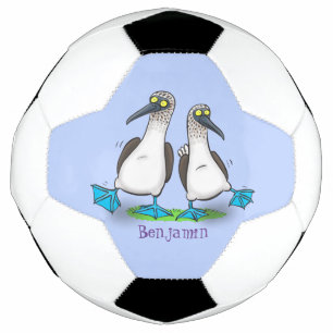 Bola De Futebol Brinquedos engraçados e felizes de pés azuis dan