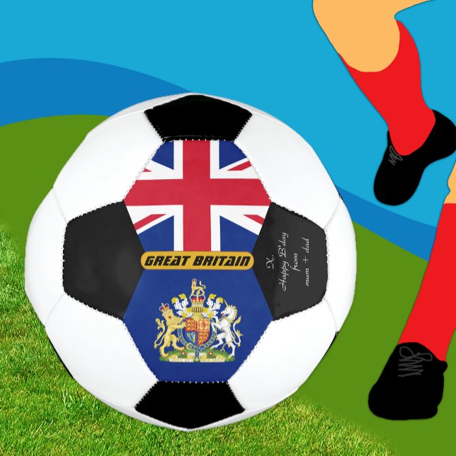Bola De Futebol Britânico/Reino Unido Personalizado, Bandeira, Gal (Criador carregado)