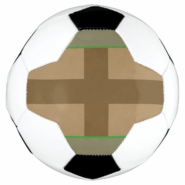 Bola De Futebol Brown Cross Soccer Ball (Frente)