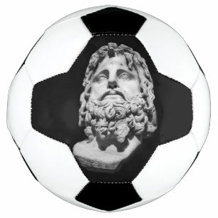 Bola De Futebol Busto de mármore greco-romano clássico preto e bra