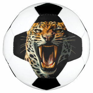 Bola De Futebol Cabeça de ataque com picos-leopardo