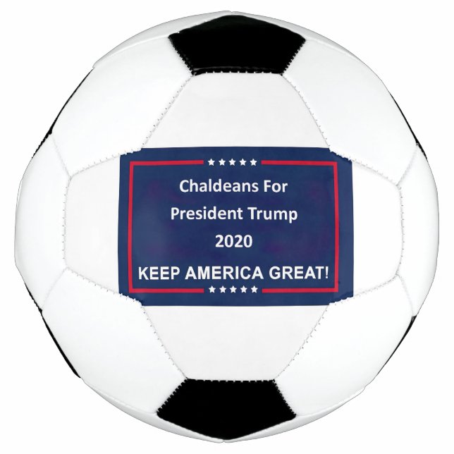 Bola De Futebol Caldeus Pelo Presidente Trump 2020 (Frente)