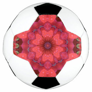 Bola De Futebol Calidoscópio Escarlate Beijado pela Chuva
