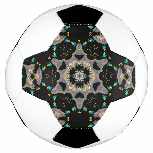Bola De Futebol Calidoscópio Noturno de Veludo (Frente)
