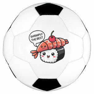 Bola De Futebol camarão o melhor sushi kawaii