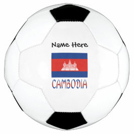 Bola De Futebol Camboja Bandeira Cambojana Nome Personalizado