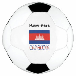 Bola De Futebol Camboja Bandeira Cambojana Nome Personalizado
