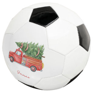 Bola De Futebol Caminhão de Bombeiros de Natal Personalizado Moder