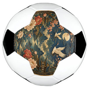 Bola De Futebol Camisa Infantil Elegante Grou Japonês Paisagem Lun