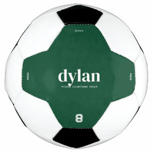 Bola De Futebol Camisa Personalizada com Nome e Número Moderno Ver
