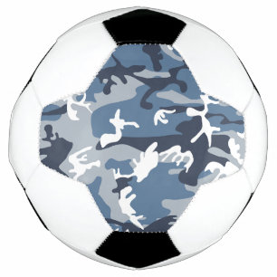 Bola De Futebol Camuflagem Azul de Neve de Inverno, Militar, Exérc