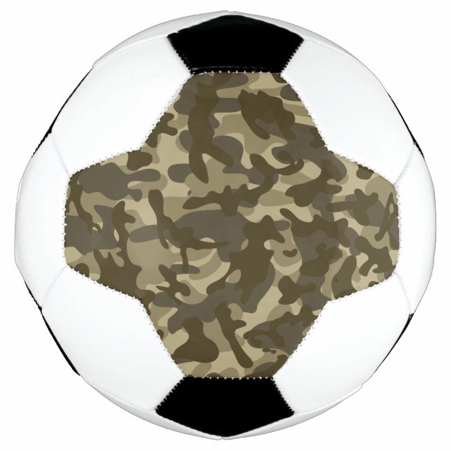 Bola De Futebol Camuflagem Central (Frente)