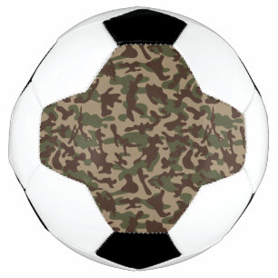 Bola De Futebol Camuflagem de madeira profunda