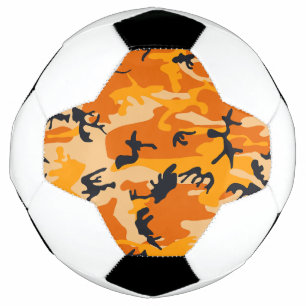 Bola De Futebol Camuflagem Laranja, Militar, Exército