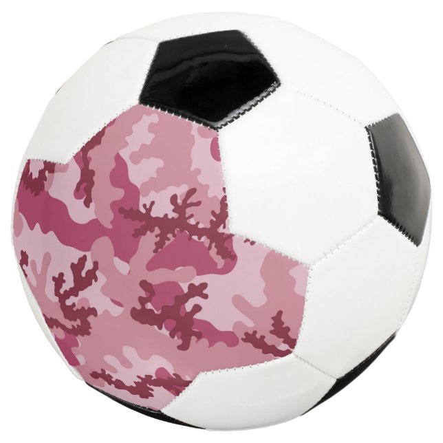 Bola De Futebol Camuflagem rosa (Três quartos)