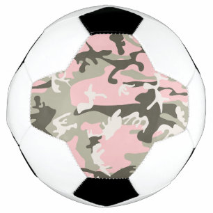 Bola De Futebol Camuflagem rosa e verde, Militares, Exército