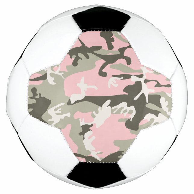 Bola De Futebol Camuflagem rosa e verde, Militares, Exército (Frente)