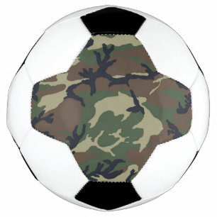 Bola De Futebol Camuflagem verde-castanha
