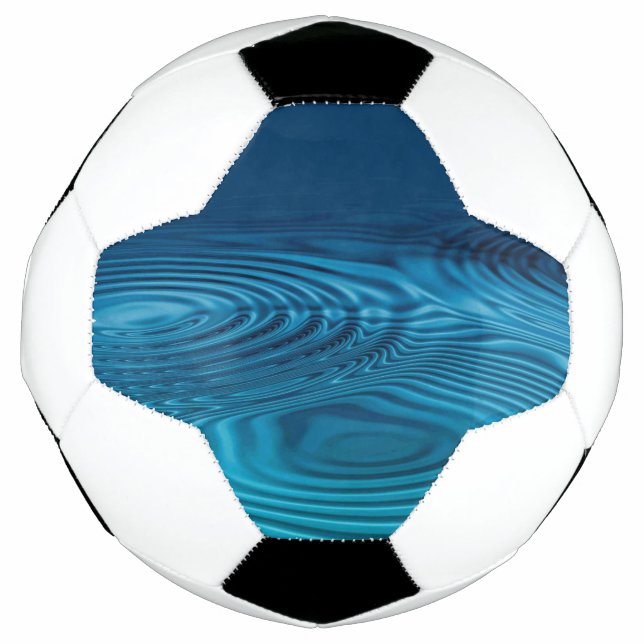 Bola De Futebol Cápsulas Azul Aqua (Frente)