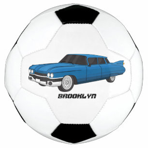 Bola De Futebol Carro clássico azul legal 1959 