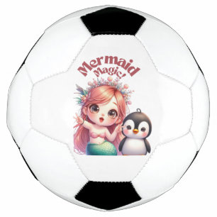 Bola De Futebol Cartão Mágico de Sereia de Natal com Diversão de P
