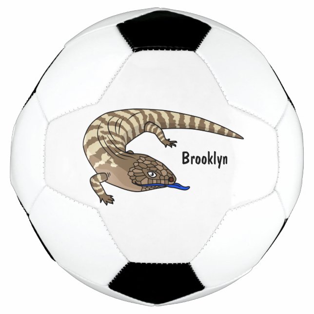 Bola De Futebol Cartografia de répteis de lagarto azul (Frente)