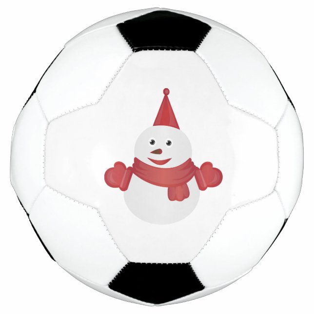 Bola De Futebol Cartoon Snowman (Frente)