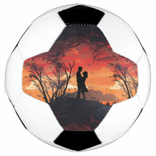 Bola De Futebol Casal Apaixonado