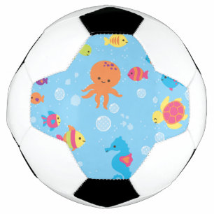Bola De Futebol Cena Submarina Cuta