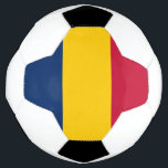 Bola De Futebol Chad Flag<br><div class="desc">Bandeira Patriótica do Chade.</div>